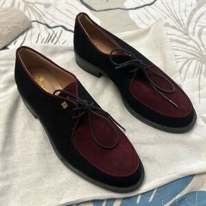 Paoletti Black and Burgundy Oxfords